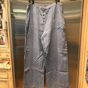 Cynthia Ashbey button up denim linen